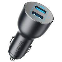 Автомобільний зарядний пристрій Anker PowerDrive III - 36W 2xUSB (Black)