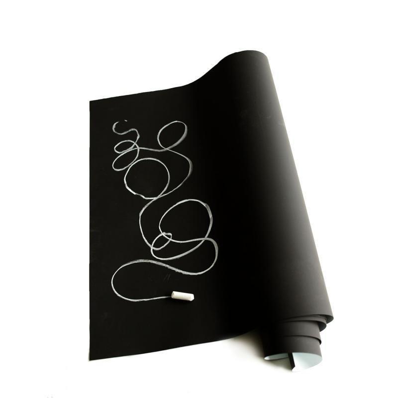 Грифельна наклейка з крейдою Aboel 45 х 200 см Чорний (iw101710)