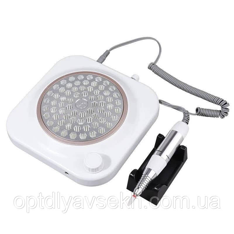 Витяжка 2в1 (4500 об/хв) + фрезер-ручка (35 000 об/хв.) CJ-XC008 для манікюру и педікюру, фото 1