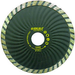 Круг алмазний для залізобетону "Турболовол" Ø 180×2.8×22.2 мм, 8600об/хв SIGMA (1923251)