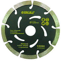 Круг алмазний сегментований Ø400×25.4 мм, 3800об/хв SIGMA (1922401)