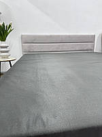 Ткань Полисатин 120 г/кв.м. в рулоне 100 м гладкокрашенный серый для пошива домашнего текстиля