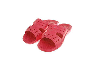Капці пляжні жіночі літні (6 пар) ДОМИНО арт. SV-1001 (36-41р.) червоні ТМ CROSS FG