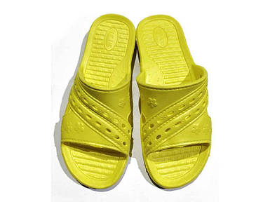 Капці пляжні жіночі літні (6 пар) арт. А-2 жовті (36-41р.) ТМ CROSS FG