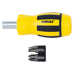 Викрутка з реверсом MINI + біти 6 шт CrV SIGMA (4001811)