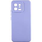 Чохол Silicone Cover Lakshmi Full Camera (A) для Xiaomi 13 Бузковий / Dasheen, Full camera