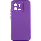 Чохол Silicone Cover Lakshmi Full Camera (A) для Xiaomi 13 Фіолетовий / Purple, Full camera
