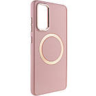 TPU чохол Bonbon Metal Style with MagSafe для Samsung Galaxy S23 FE Рожевий / Light pink