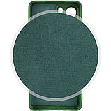 Чохол Silicone Cover Lakshmi Full Camera (A) для Motorola Edge 40 Зелений / Dark green, Full camera, фото 3