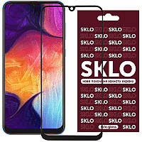 Закаленное защитное стекло SKLO 3D Full Glue для Samsung Galaxy A50 (A505F) / A50s / A30s | толщина 0.33 мм