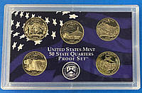 Годовой набор монет США 25 центов за 2006 г. ПРУФ