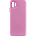 Чохол Silicone Cover Lakshmi Full Camera (A) для Motorola Moto G32 Рожевий / Pink, Full camera