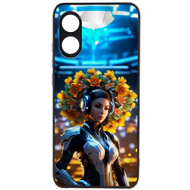 TPU+PC чохол Prisma Ladies для Realme C33 Black in White, TPU+PC Cyberpunk, TPU+PC