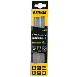 Стрижні клейові Ø8×200мм 6 шт (флуоресцентні) SIGMA (2704241)