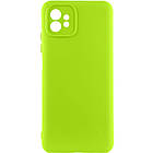 Чохол Silicone Cover Lakshmi Full Camera (A) для Motorola Moto G32 Салатовий / Neon Green, Full camera