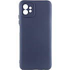 Чохол Silicone Cover Lakshmi Full Camera (A) для Motorola Moto G32 Синій / Midnight Blue, Full camera
