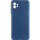 Чохол Silicone Cover Lakshmi Full Camera (A) для Motorola Moto G32 Синій / Navy Blue, Full camera