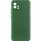 Чохол Silicone Cover Lakshmi Full Camera (A) для Motorola Moto G72 Зелений / Dark green, Full camera