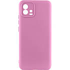 Чохол Silicone Cover Lakshmi Full Camera (A) для Motorola Moto G72 Рожевий / Pink, Full camera