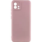 Чохол Silicone Cover Lakshmi Full Camera (A) для Motorola Moto G72 Рожевий / Pink Sand, Full camera