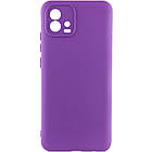 Чохол Silicone Cover Lakshmi Full Camera (A) для Motorola Moto G72 Фіолетовий / Purple, Full camera