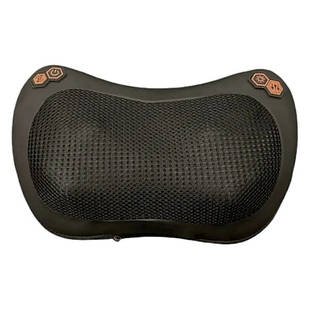 Масажер роликовий у розетку та прикурювач 4 ролики 2 в 1 NEW Massage pillow Чорний