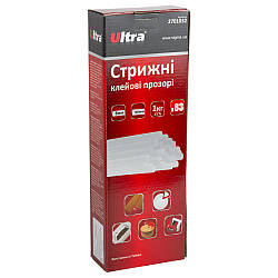 Стрижні клейові Ø8×300 мм 83 шт 1 кг (прозорі) ULTRA (2701032)