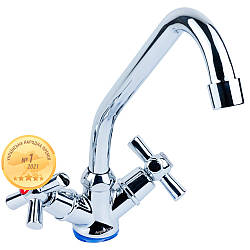 Змішувач PM 1⁄2" для кухні економ на гайці (кратно 2 шт.) AQUATICA PM-1B157C (9780100)