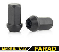 Гайка колесная 14х1.5х41 Черный цинк (BLACK) ключ 19 Farad (Italy)