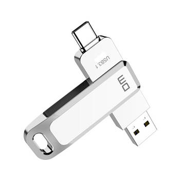 USB флешка / USB накопичувач / USB Flash Drive 64Gb DM PD168 OTG USB3.1 Type C+USB Silver