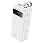 Повербанк Hoco 60000mAh 4хUSB/Type-C PD/QC 22.5W дисплей ліхтарик J86B White, фото 4