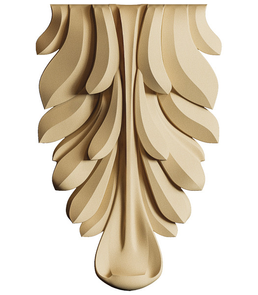 Декоративний елемент Carving Decor KR 04 70x105x15 мм
