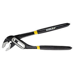 Клещи переставные Sigma 200мм для труб захватный ключ с обрезиненными ручками для монтажа