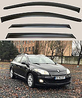 Ветровики Renault Megane III универсал 2008-2015 (скотч) VIP Китай