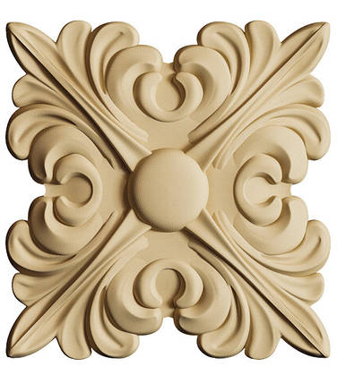 Декоративний елемент Carving Decor RZ 04100 100х100х12 мм, фото 2