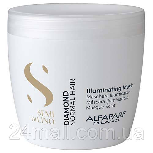 Маска з мікрокристалами Alfaparf Semi Di Lino Diamond Illuminating Mask 500 мл