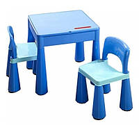 Столик+2стiльчика Mamut блакитний