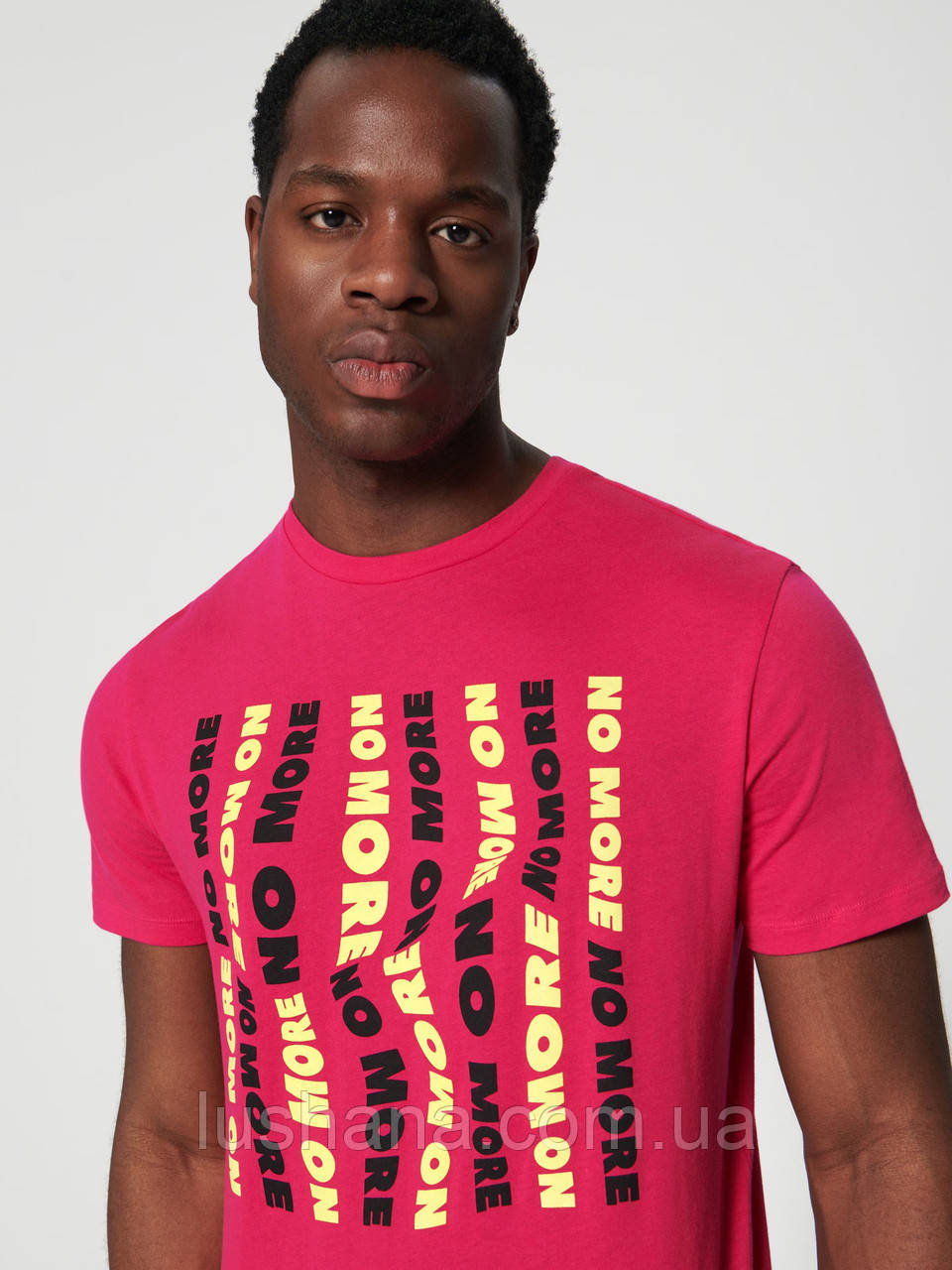 Чоловіча футболка з написами Sinsay р.XS, фото 1