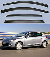 Вітровики Renault Megane III хетчбек 2008-2015 (скотч) VIP Китай