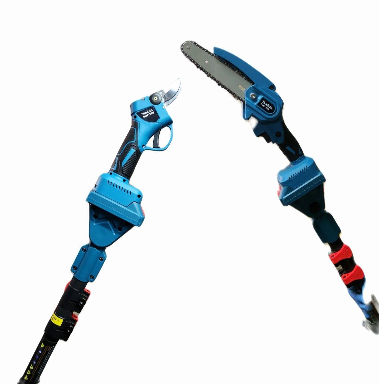 Набір макіту 3в1, пила Makita 155Z (Шина 16см) + секатор Makita DUP365 24В + штанга телескоп 3м - висоторіз