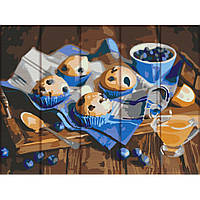 Картина за номерами по дереву "Солодості з чорницею" ASW135 30х40 см