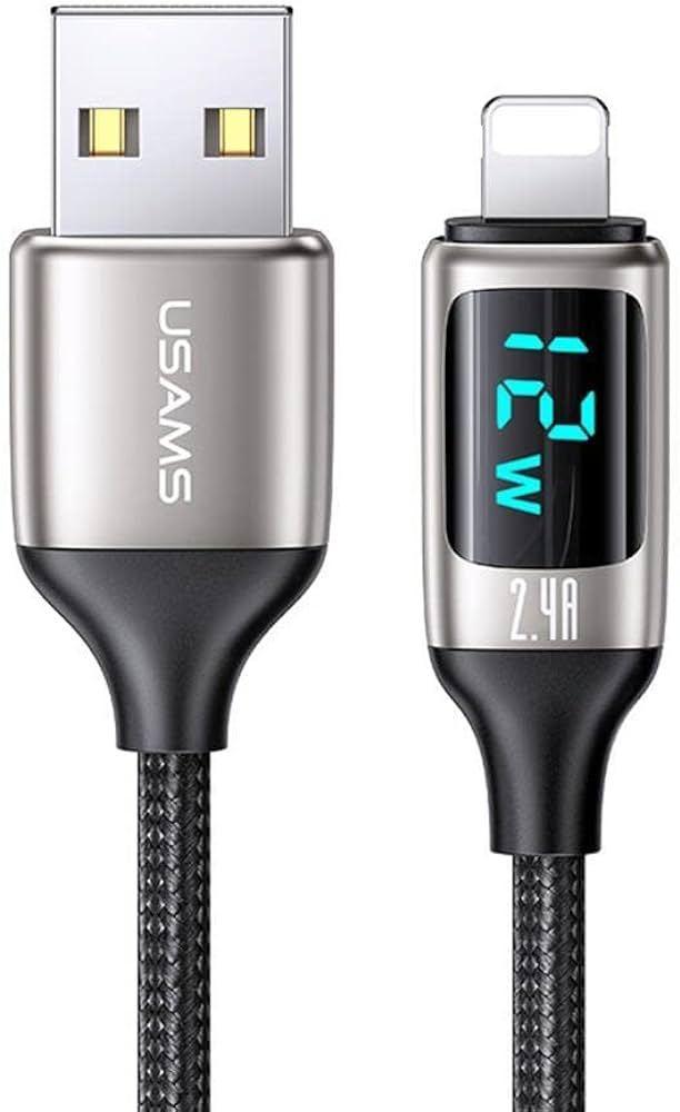 Кабель U78 Lightning Digital Display 2.4A Charging & Data Cable 1.2m