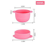 Знімна силіконова чаша (300 мл) для баночного воскоплаву, фото 5