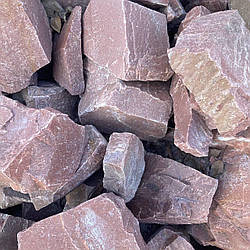 Камінь для бані малиновий Кварцит 70-180 мм