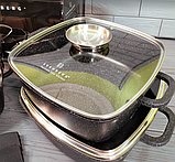 Набір каструль казанів із мармуровим антипригарним покриттям Edenberg EB-3986 Набір кухонного посуду 5 предметів, фото 6