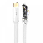 Кабель Type-C To Lightning PD 20W Right-angle Transparent Fast Charging & Data Cable Iceflake Series, фото 3
