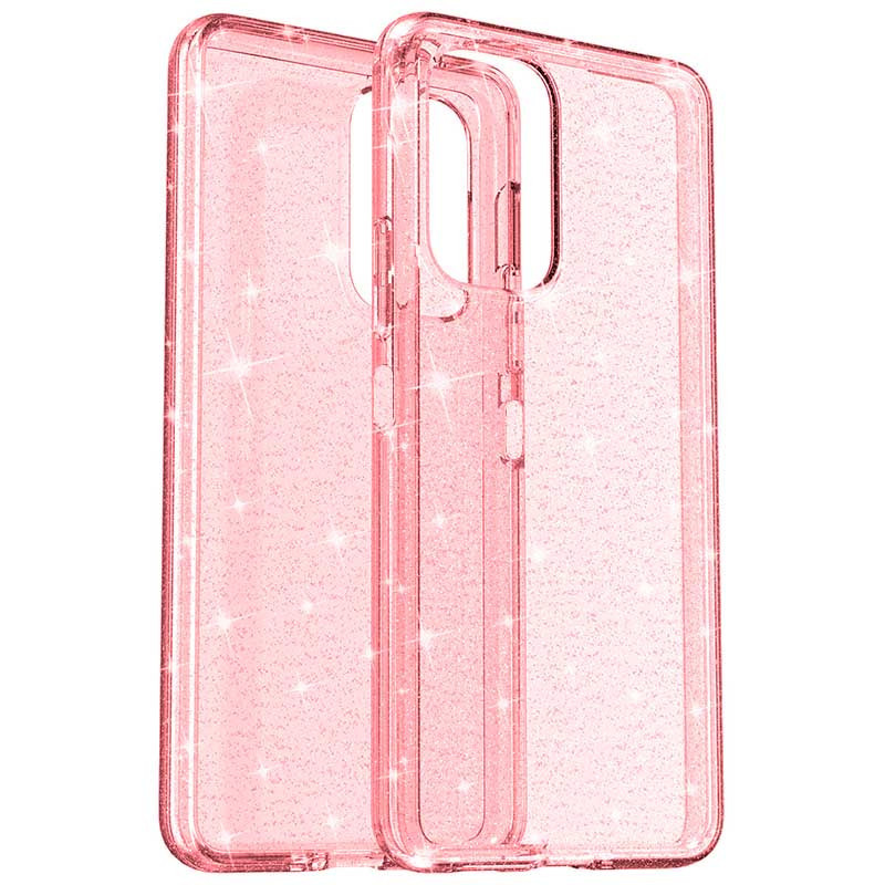 Прозорий чохол Nova Sparkle для Xiaomi Redmi Note 10 Pro із блискітками Pink, фото 1