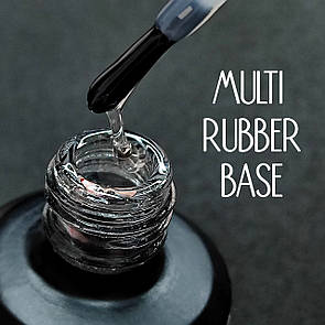 Каучукова база для гель лаку і гелю Sweet Nails Multi Rubber Base прозора 15мл
