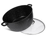 Набір казанів каструль із мармуровим антипригарним покриттям 3 шт. 6,8/10,0/13.5 лт.Edenberg EB-8151, фото 5