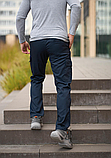 Модні спортивні штани Cargo повсякденні із бічними кишенями сині, фото 8